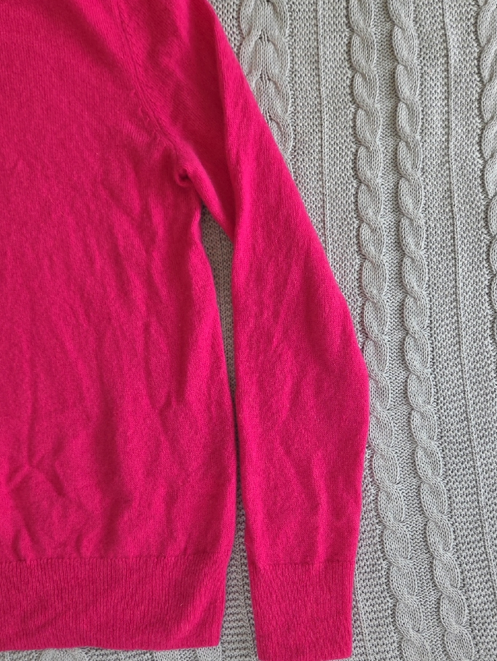 Quince Pink 100% Cashmere Sweater Crewneck Long Sleeve Extra Small Quiet Luxury - Picture 4 of 7